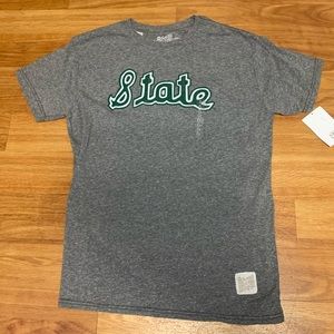 Men’s lg grey vintage Michigan state (msu) shirt